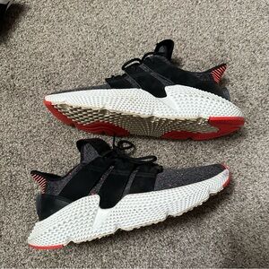Adidas Prophere Black Red White Size 11 Sneakers CQ3022 Black Red Running